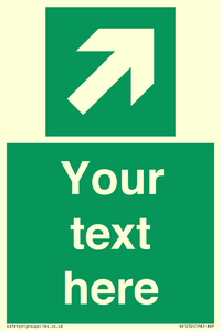 Custom Arrow Top Right Sign